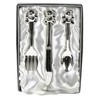 Silver Plated Teddy Cutlery Set - Lovely Gift for New