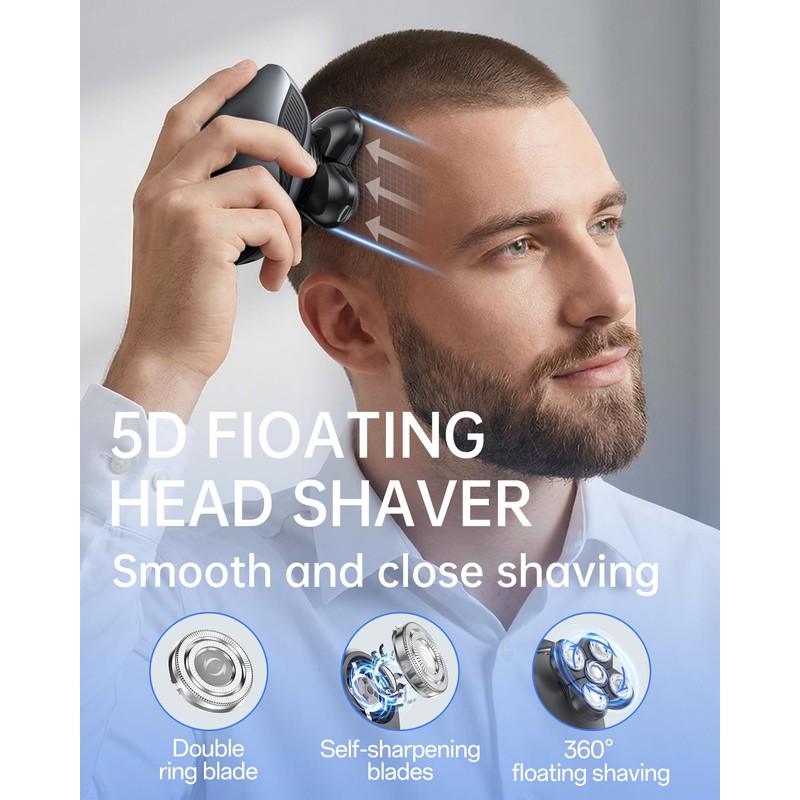 Electric Razor for Men, 5-in-1 Multi-Function Electric Shavers for Men,