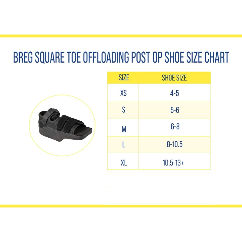Post-Op Shoe Square Toe Offloading (Medium)