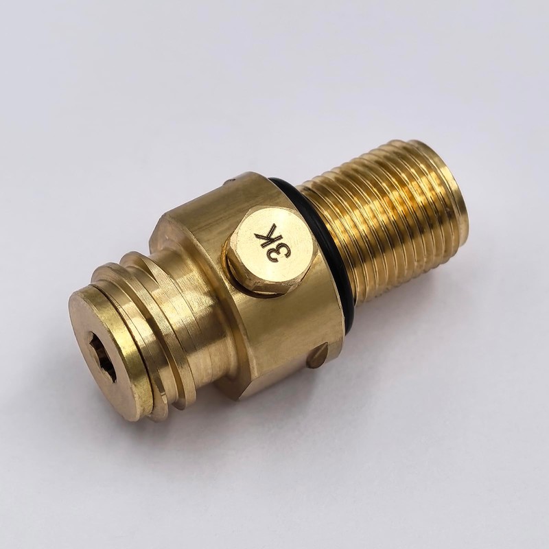 Aopkeo Soda Water CO2 Cylinder Valve M18x1.5 Bottle Replaceable Adapter