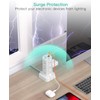 Surge Protector Power Strip Tower - Flat Plug Power Strip