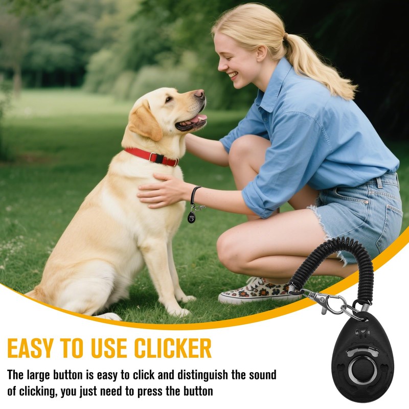 Dog Whistle and Clicker Set, Professional Training Set Dog Training
