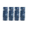 Set Of 4 Night Blue Christmas Tinsel Garland 2.7M Night