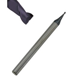 Corintian Solid Carbide Micro End Mill 2 Teeth - AlTiN Coating, Diameter 0.2 - 0.9 mm, High Performance Cutting Suitable for HPC - Diameter 0.6 mm