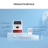 PGST Solar Motion Alarm,Outdoor Siren Detector with Flashing Light,IP65 Waterproof,Remote
