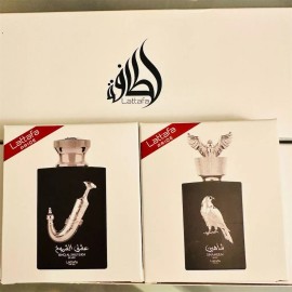 Lattafa Ishq Al Shuyukh & Shaheen Silver Bundle 20ml Sample Sprays Unisex EDP