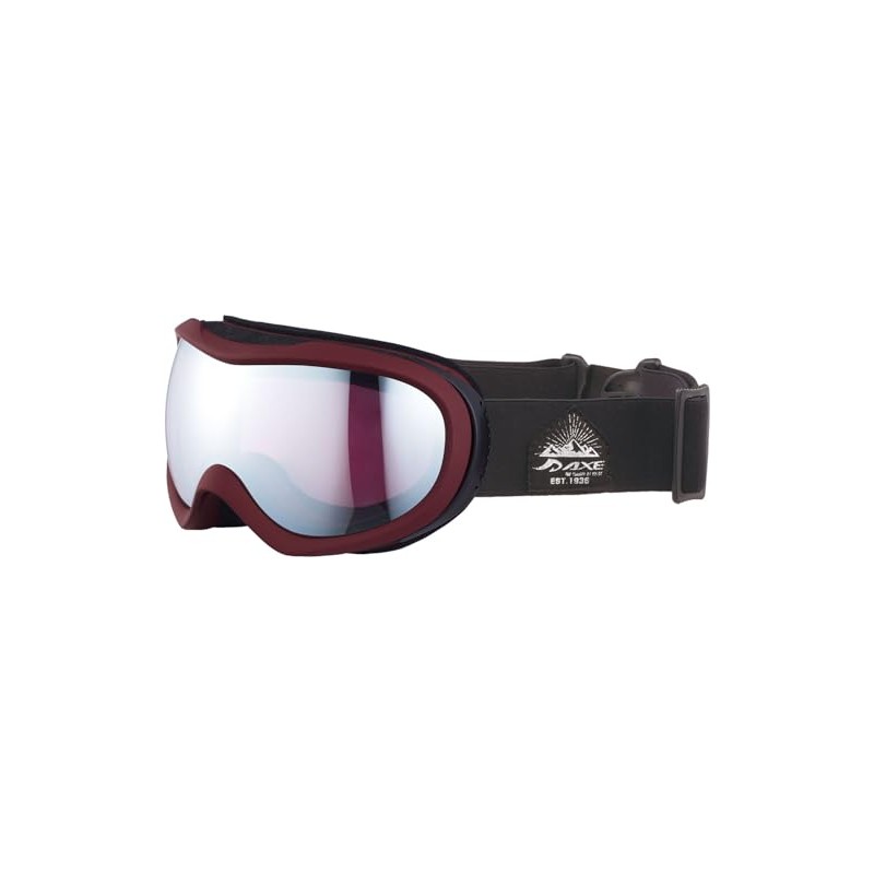 Axe OMW780 Ski Snowboarding Goggles, UV Protection, Matte Bordeaux (BO)