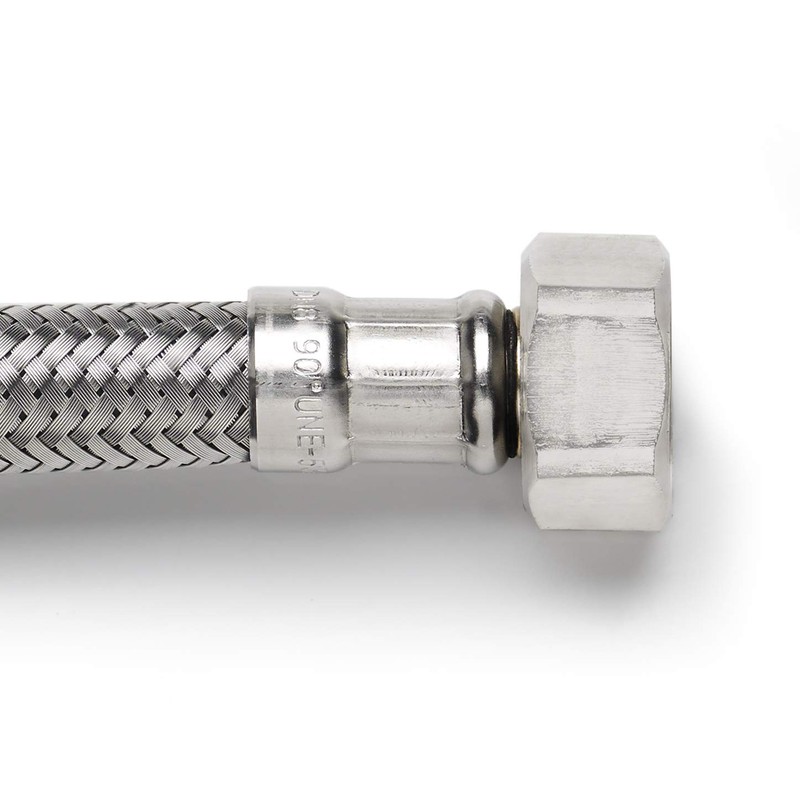 DVGW tested flexible hose 3/8 inch nut x 3/8 inch