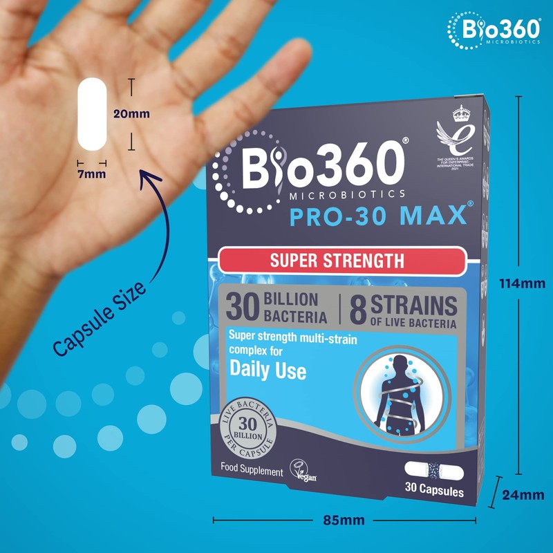 Natures Aid Bio360 Pro-30 MAX (30 Billion Bacteria), from Natures