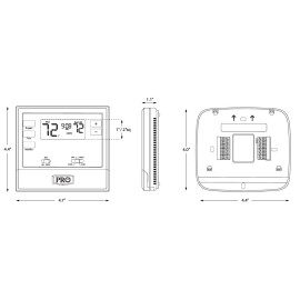Pro1 IAQ T625-2 Multi-Stage Programmable Thermostat