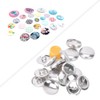 Cover Button Kit, Covered Flat Back Buttons DIY Round Base