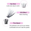 Lash Clusters 40D LAUBESS Eyelash Clusters Individual Lashes Mixed Tray