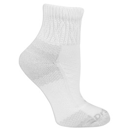 Dr. Scholl's Women's 2 Pack Advanced Relief Ankle Socks with BlisterGuard, White, Shoe Size: 8-12