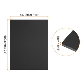 Rebower 15 PCS Black Foam Board 18x24 Inch, Foam Boards 3/16 Inch Thick Foam Poster Board, [for Presentation Projects, Art Crafts, Poster Making]