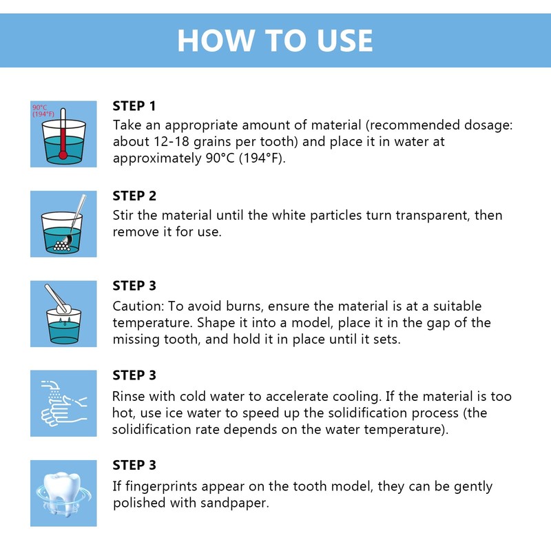 Tooth Repair Kit, Moldable False Teeth, Tooth Replacement Missing Teeth,