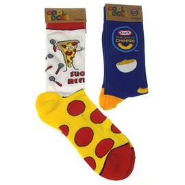 Slice Meet You Pizza Themed Socks Mac & Cheese Christmas Gift Stocking Stuffer
