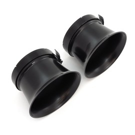 Set of 2 Black Shorty Velocity Stacks - 54mm - Compatible with Honda CM400 CX500 CB750 CB900 CBX