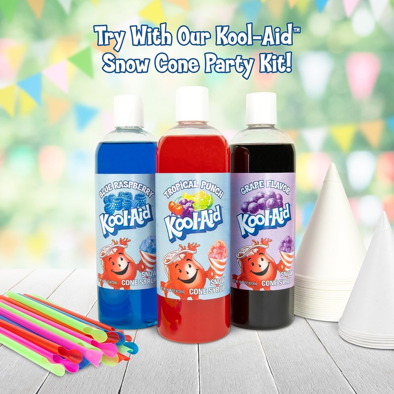 Nostalgia Kool-Aid Snow Cone Shaved Ice Machine - Retro Table-Top