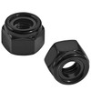 20PCS 5/16"-18 Lock Nuts,304 Stainless Steel,Black Oxide Nylon Insert Locknuts