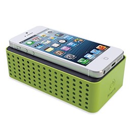 TFA Dostmann Mobiler Lautsprecher für Smartphones TouchPlay Chillout, 98.1109.04, NearFA Technologie, 15 Stunden Spielzeit, batteriebetrieben, grün (L) 127 x (B) 72 x (H) 40 mm