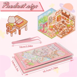 3D Home Stickers DIY Set, 20 Different Places with Unique Designs, Creative Wall Decoration for Children's Room and Office, Great Gift