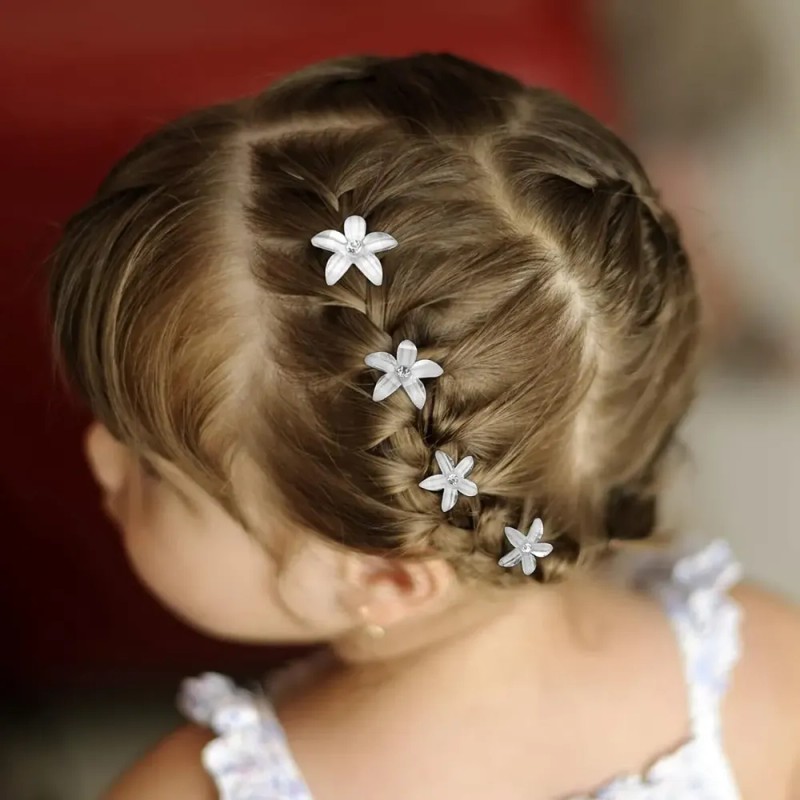 60pcs Horquilla Cabello Accesorios Pelo Boda De Flores Mujer