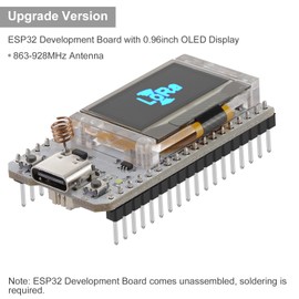 MakerFocus 2 Set ESP32 LoRa V3 Development Board with 915 MHz Antenna and Case Integrated WiFi Bluetooth SX1262 CP2102 0.96-inch OLED Display Type C for Meshtastic IoT Arduino Intelligent Scenes