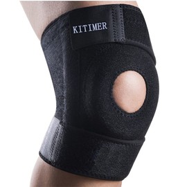 Knee Supporter Knee Fixed Joints Ligaments Protection Improved kitimer Knee Belt Knee Support for Running, Basketball, Injury Prevention, and Tendonitis Recovery Shock Absorbing Patella Protector Breathable Stretchy One Size Fits All Baseball Golf Climbi