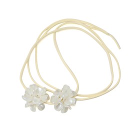 yueton 1 Pack White Flower Choker Necklace Elegant Flower Choker Fashion Velvet Choker for Party Wedding Prom Festival