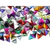 Allstarco 68mm Orange Hyacinth H125 Flat Back Triangle Acrylic Gems