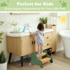 StrongTek Kids 2 Step Stool, Oak Wood Step Stool for