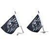 Trunk Lid Flag Pole Mount Kit with Homeland Security Flag