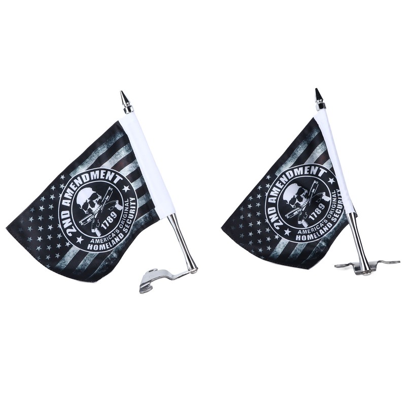 Trunk Lid Flag Pole Mount Kit with Homeland Security Flag