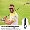 EBQOSK Golf Grip Trainer, Ergonomic Swing Trainers Aid with Black