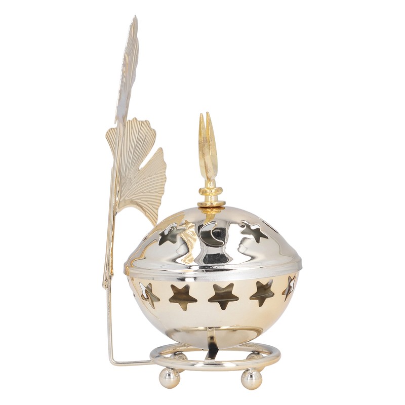 Candle Holder Arabian Star Moon Ginkgo Shape Metal Candle Holder