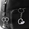 LKCCTK Pair Keychain, Couple Keyring, Cat, Heart Shape, Cute, Fashionable,