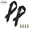 2 Pack Adjustable Seat Safety Belt Kit Single Double Seat