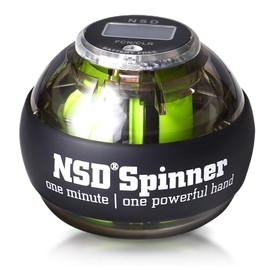 NSD Spinner (N.S.D Spinner) Auto-Start Function & Digital Counter Equipped Black PB-688AC Japan Official Distributor Product [1-Year Warranty] Power Spinner Ball Grip Strength Training Equipment Hand