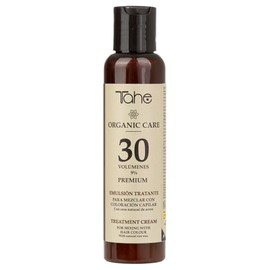 Tahe Organic Care Oxygenated Emulsion for Hair Coloring Mix, For Difficult Gray Coverage. ECO-certified and Animal Friendly ingredients. (30 Vol 100ml)