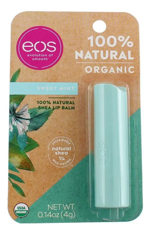 Eos Bálsamo Labial 100 Natural Y Orgánico Sweet Mint 4g