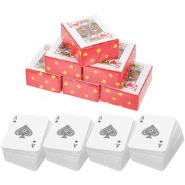 Ciieeo 10 Sets Mini Playing Cards Miniature Poker Cards Small Game Cards Travel Game Props for Girls Boys Party Game