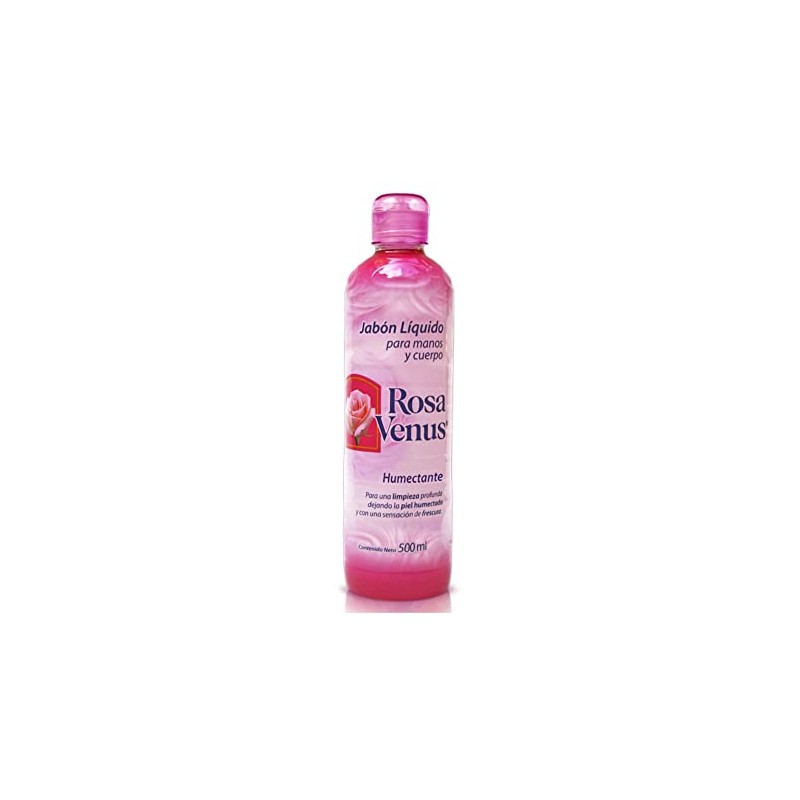 Jabón Líquido Manos y Cuerpo Rosa Venus 12 Pz De