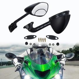 TCMT Black Rearview Mirrors Fit For Kawasaki Ninja ZX-14R 2012-2023 ZZR1400 2006-2023