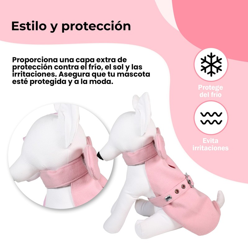 LOLA B. | Vestido Rosa para Perro con Moño y