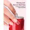 EBANKU Build on Apex Natural Nail Tips, 16 Sizes 480