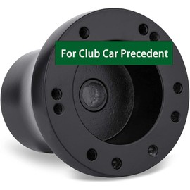 Roykaw Golf Cart Steering Wheel Hub Adapter Compatible with Club Car Precedent - Black