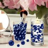 250 PCS Navy Blue Floating Beads No Hole Pearl for