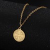 Jude Jewelers Stainless Steel Jerusalem Cross Religious Prayer Statement Pendant