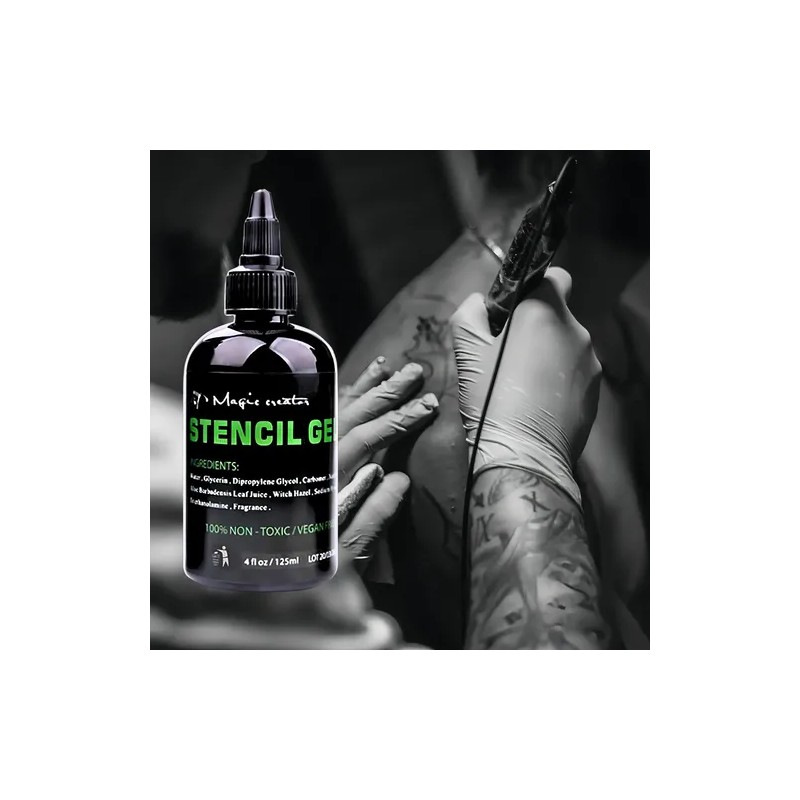 Pega Stencil Gel Transfer Hectográfico De Tatuaje 4oz 125ml