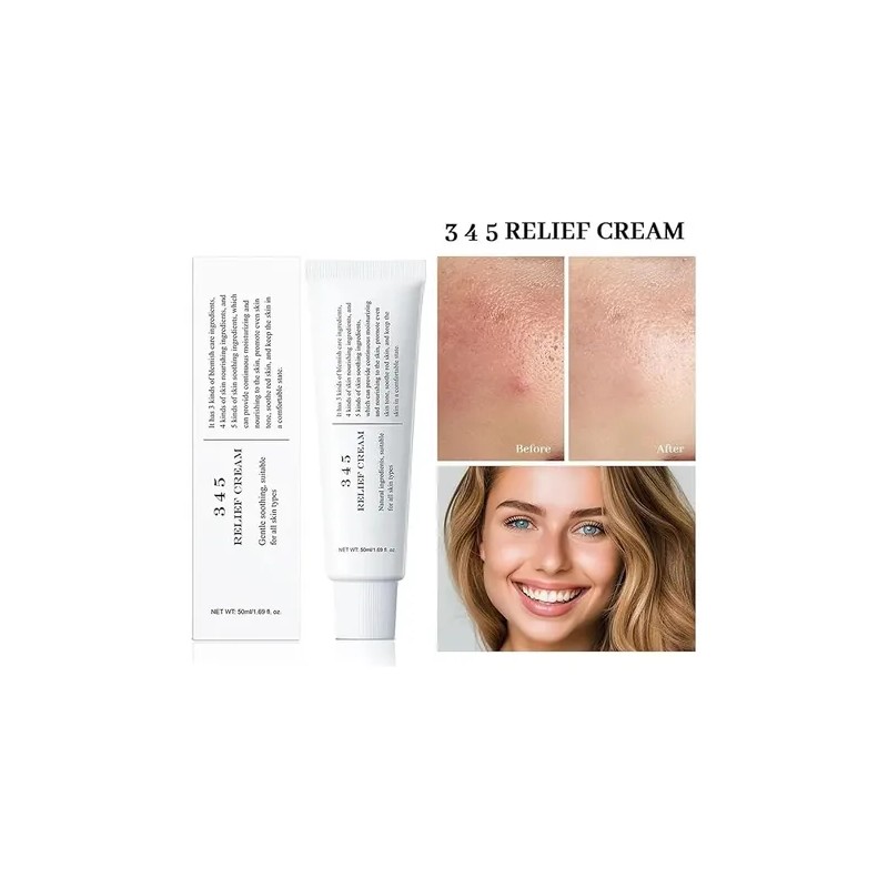 Crema Facial 345 Coreana - Reparadora 50 Ml, 2 Unidades